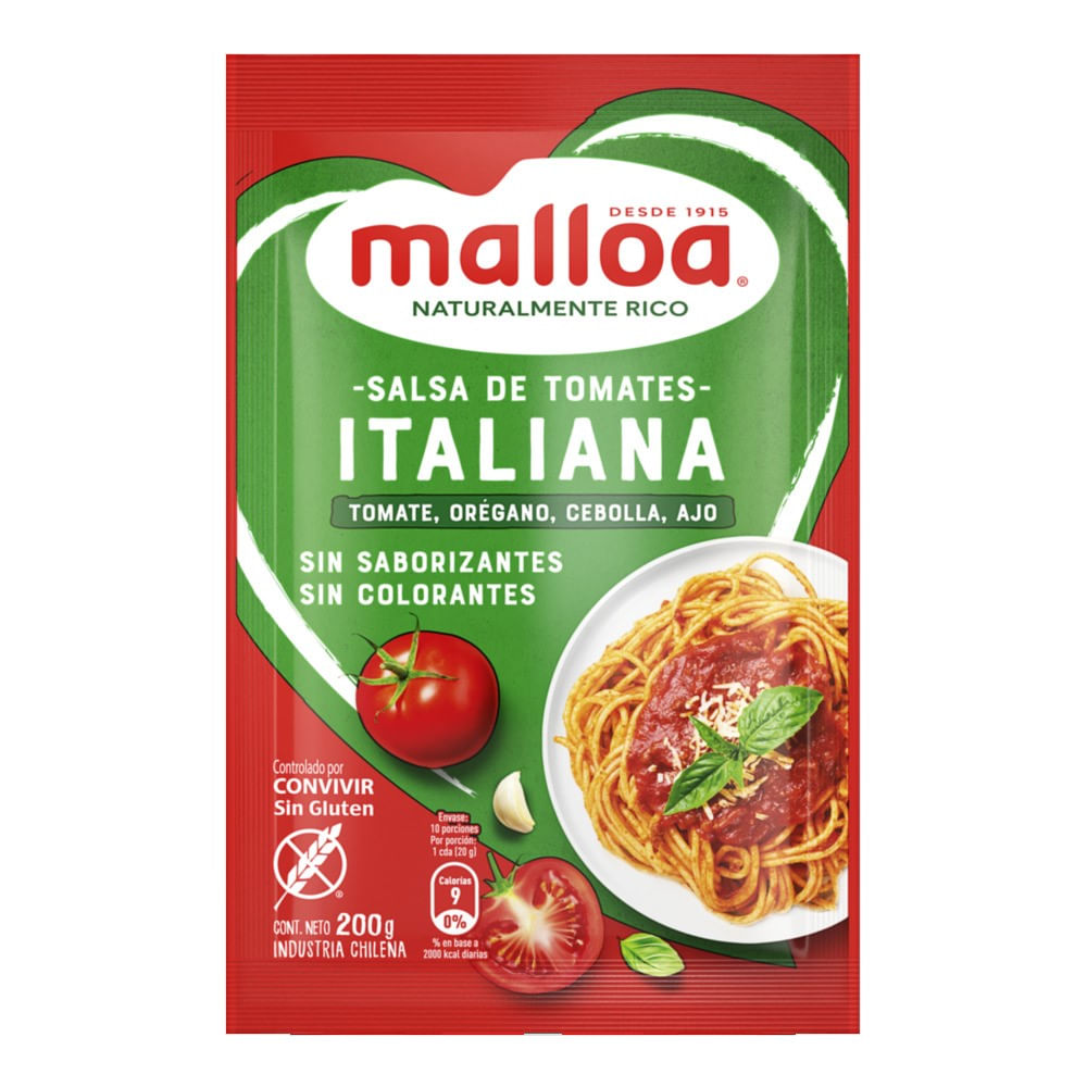 salsa tomate malloa