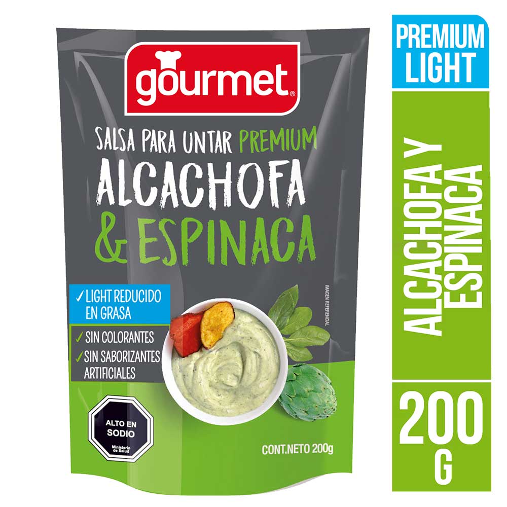 salsa para untar alcachofa y espinaca