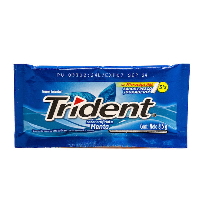 TRIDENT MENTA AZUL