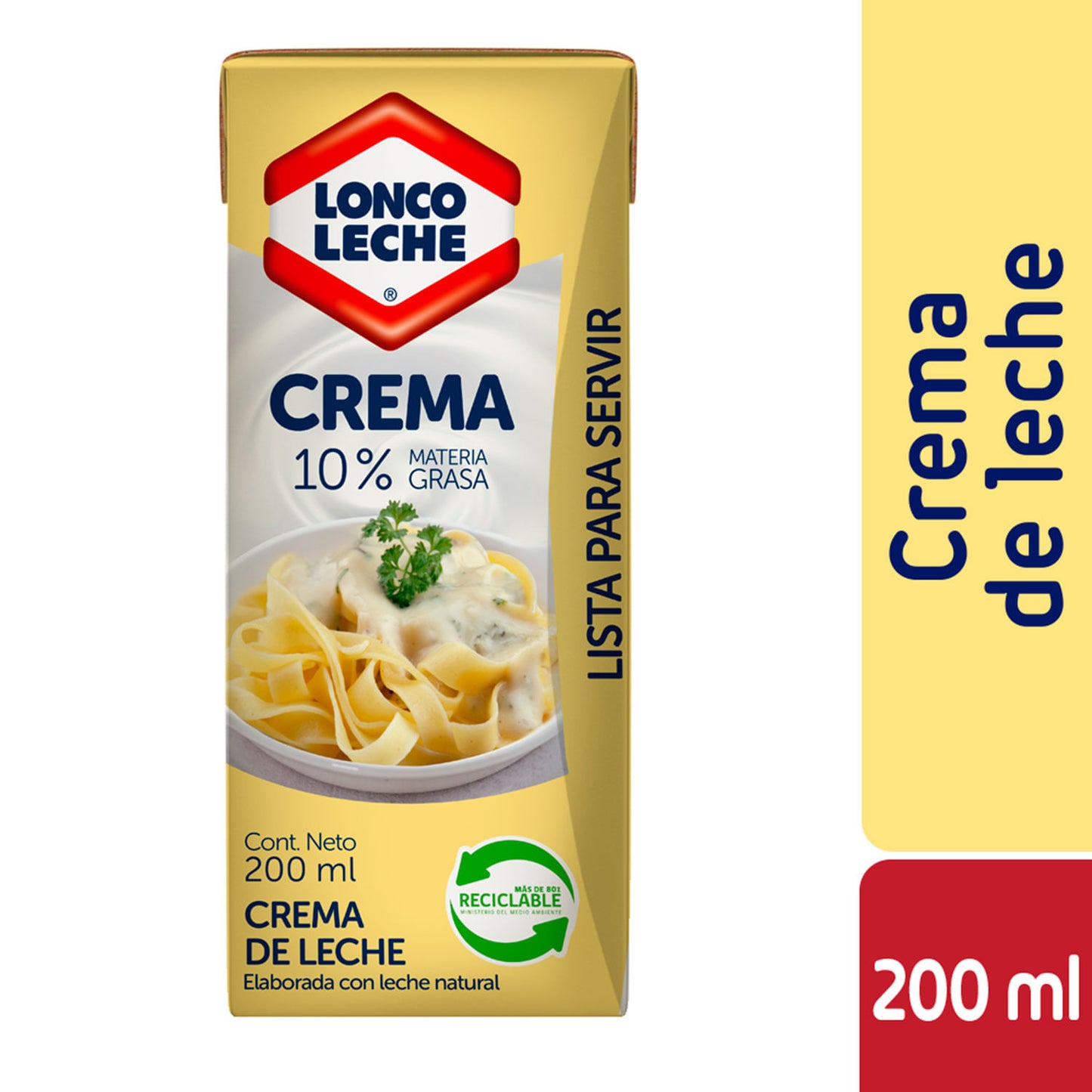crema de leche lonco leche 200ml