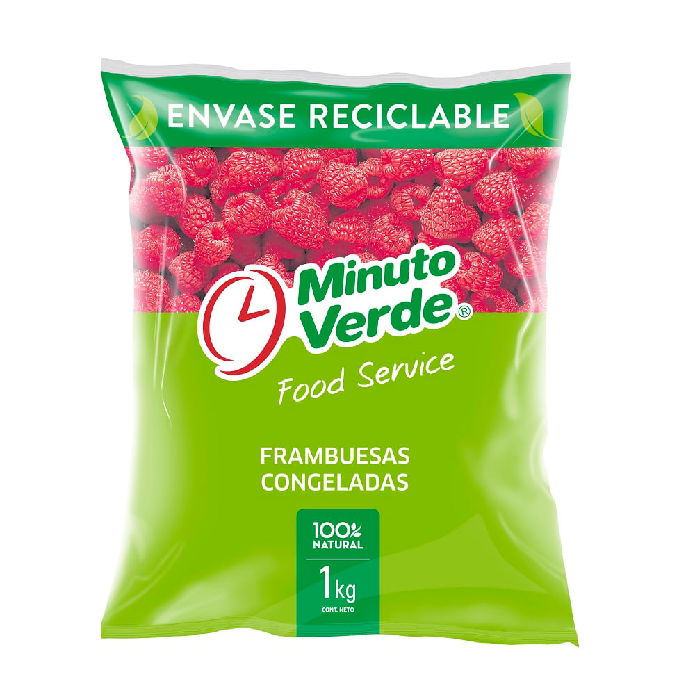 frambuezas congeladas minuto verde