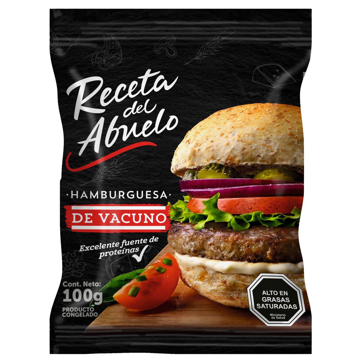 hamburguesa de vacuno receta del abuelo 100g