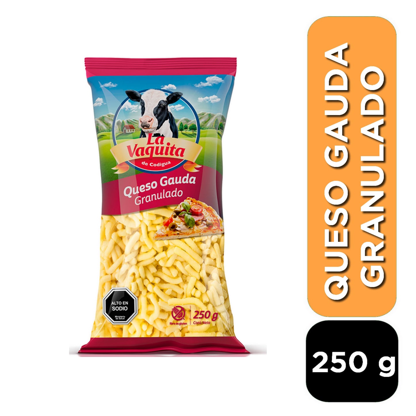 queso gauda granulado la vaquita
