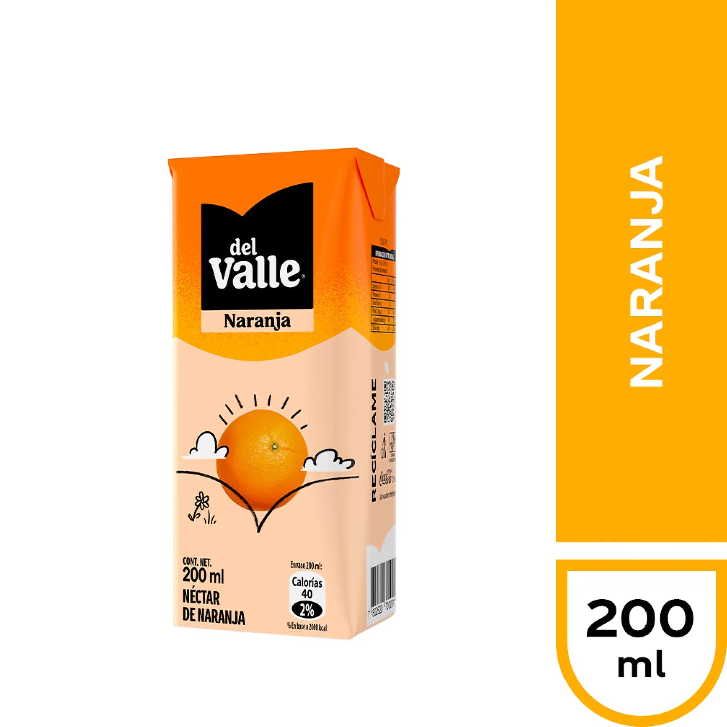 DEL VALLE NARANJA BOMBILLIN