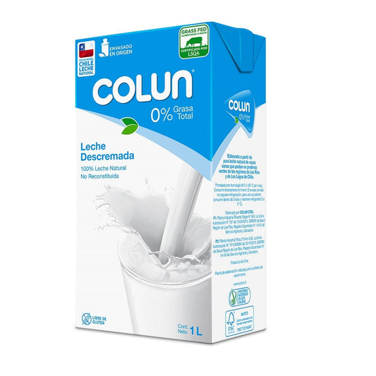 leche descremada colun 1l
