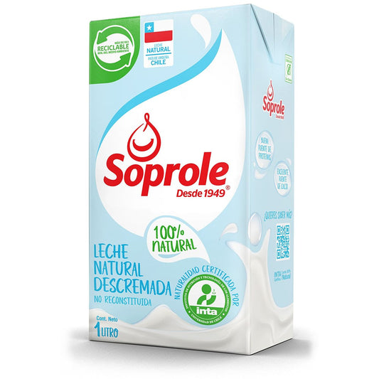 leche descremada soprole