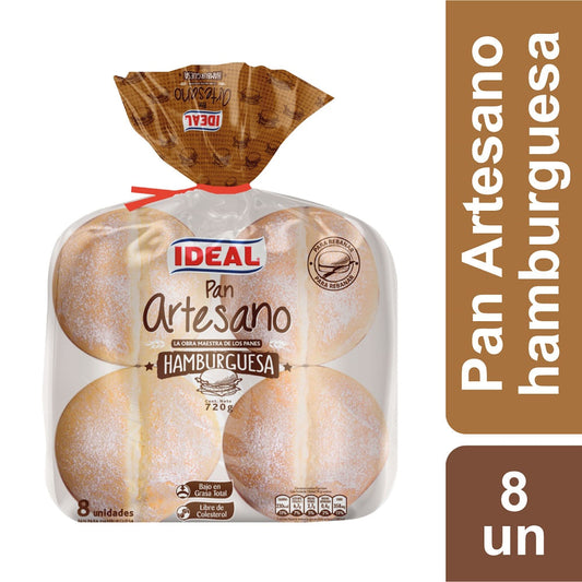 pan hamburguesa artesano 720g