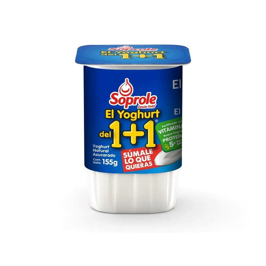 yoghurt 1+1 soprole