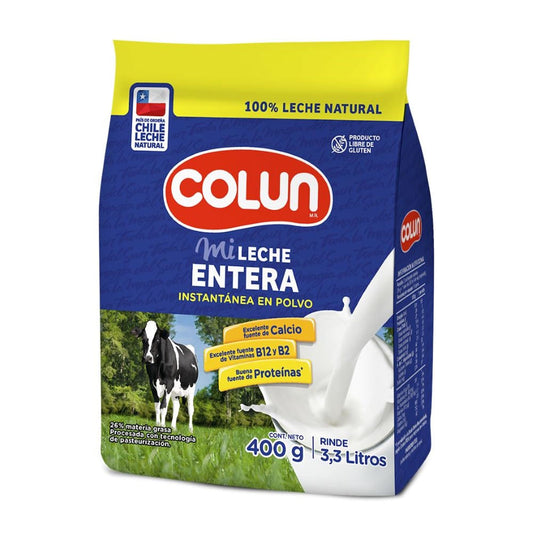 leche entera 400g colun