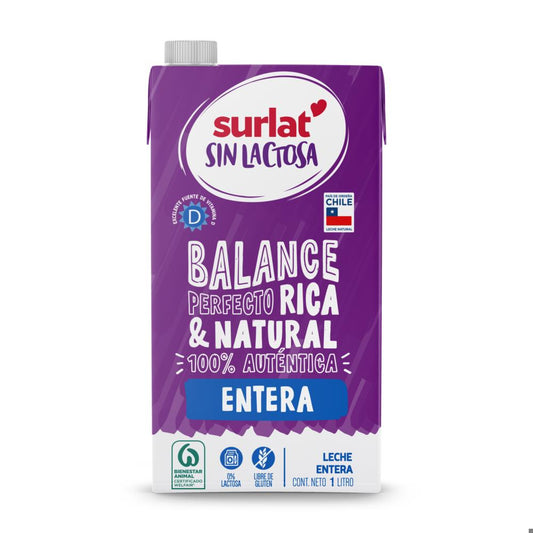leche entera sin laptosa surlac