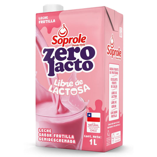 leche frutilla zero lacto