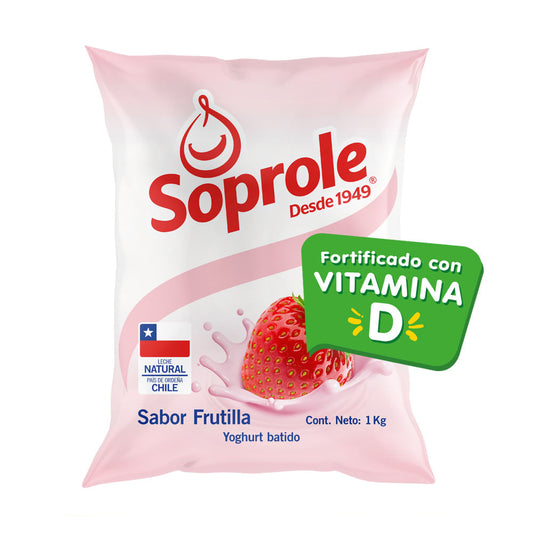 yogurt frutilla soprole 1l