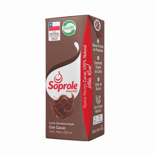 leche chocolate soprole 200ml