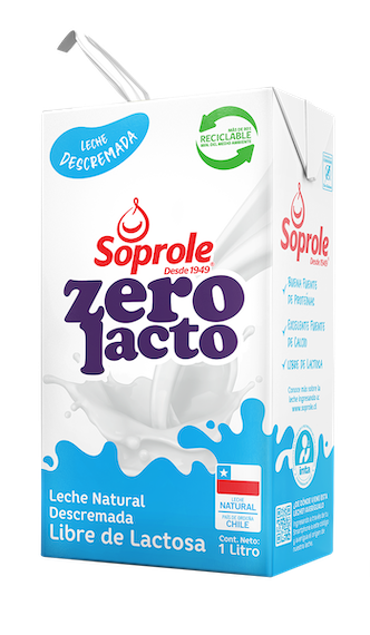 leche descremada zero lacto soprole