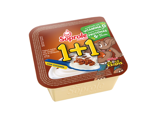 1+1 CHOCO KRISPIS SOPROLE CON CUCHARA