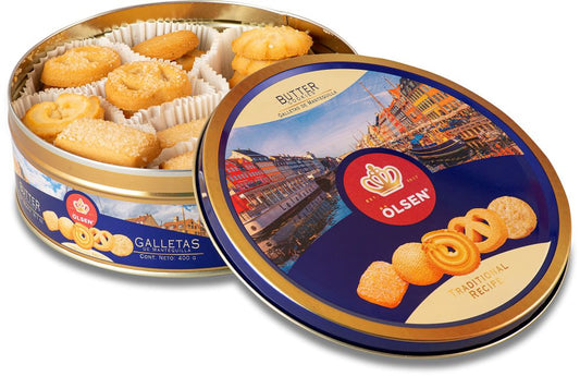 galleta de mantequilla de lata grande