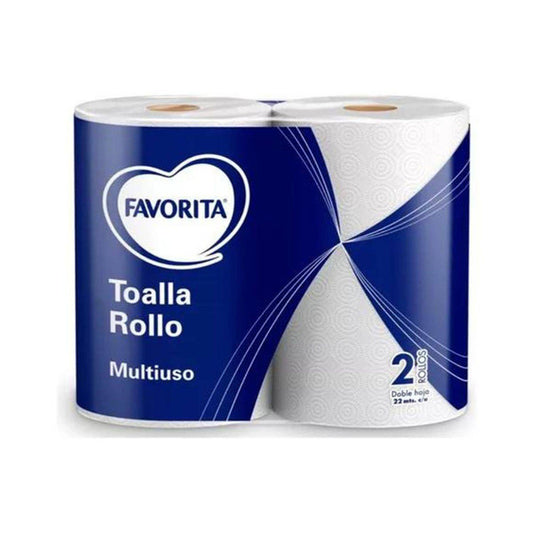 toalla de papel favorita 2 rolloas
