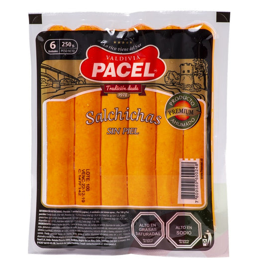 chorizo de cocktail pacel valdivia 250gr