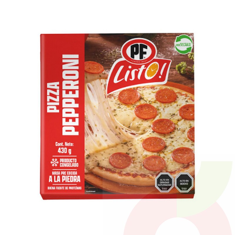 pizza congelada pepperoni 430g