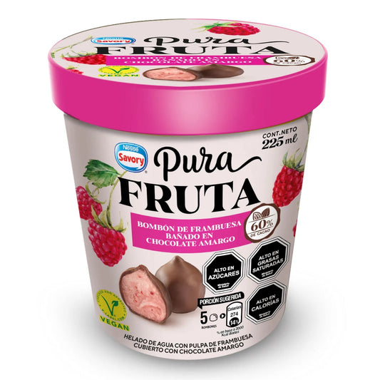 bombon pura fruta frambuesa