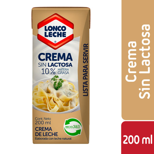 crema de leche sin laptosa 200g