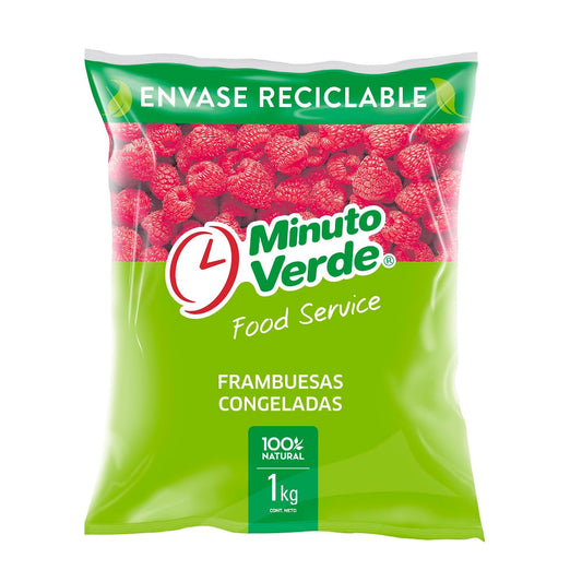 frambuezas congeladas minuto verde
