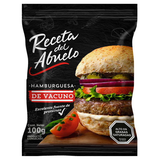 hamburguesa de vacuno receta del abuelo 100g