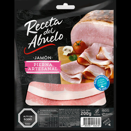 jamon de pierna artesanal 200g