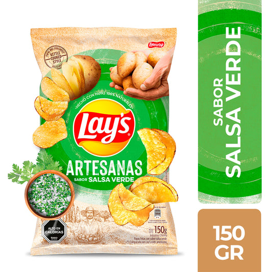 lays artesanales sabor salsa verde 150g