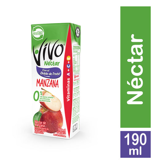 NECTAR VIVO MANZANA 190ML