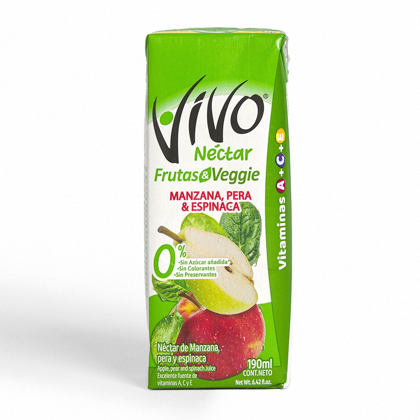 NECTAR VIVO MANZANA PERA ESPINACA