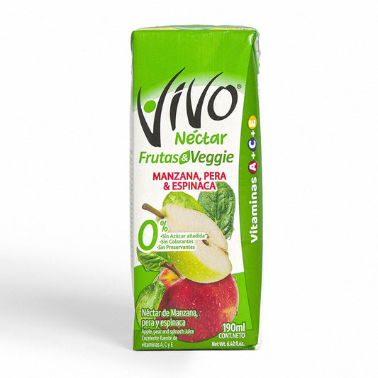 NECTAR VIVO MANZANA PERA ESPINACA