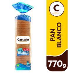 pan molde blanco sin lactosa 570g castaño