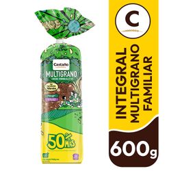 pan molde multigrano castaño