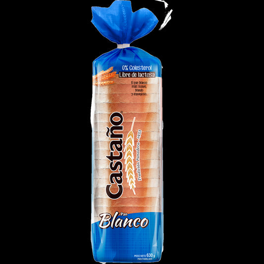 pan molde blanco castaño 630gr