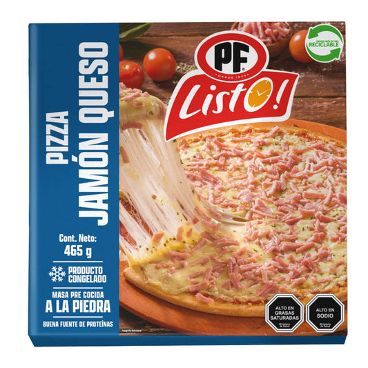 pizza congelada jamon queso 465