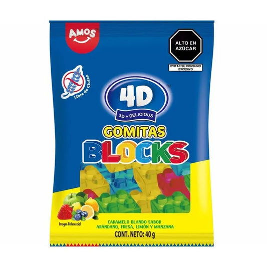 BLOQUES 4D GOMITAS 40G