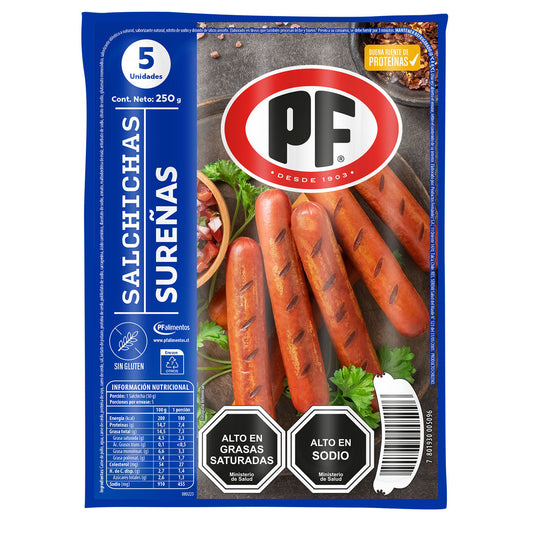 salchichas sureñas 250g
