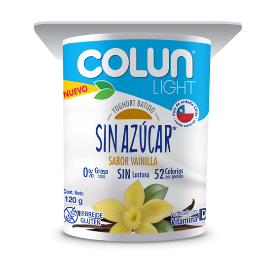 yogurt vainilla sin azucar 120g