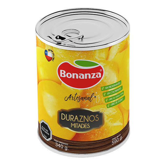 durazno mitades bonanza 590