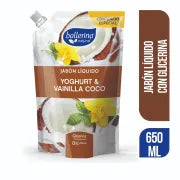 jaabon liquido yoghurt vainilla coca